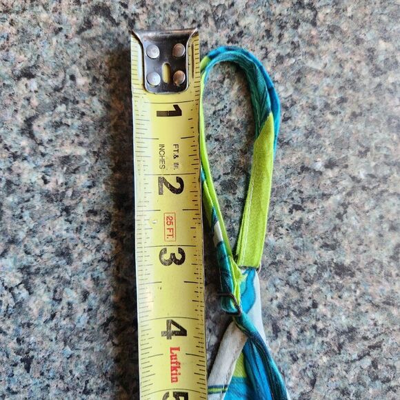 NWT haute hippie Style Cotton Maxi Dress Pockets Spaghetti Strap Blue Green M - Picture 7 of 8